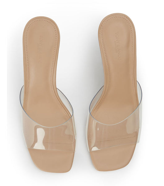 Tony Bianco Alessi Clear Vinylite/Skin 10cm Bridal Heels Skin Color | TMYPQ80476