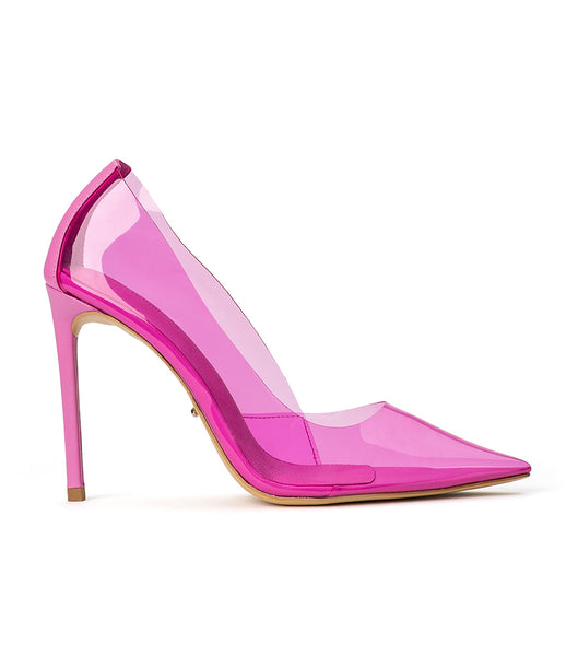 Tony Bianco Alijah Pink Vinylite/Pink Nappa 10.5cm Bridal Heels Pink / Pink | MYNZX80017