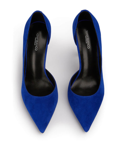 Tony Bianco Alyx Azure Suede 10.5cm Court Shoes Azure | MYJZR29506