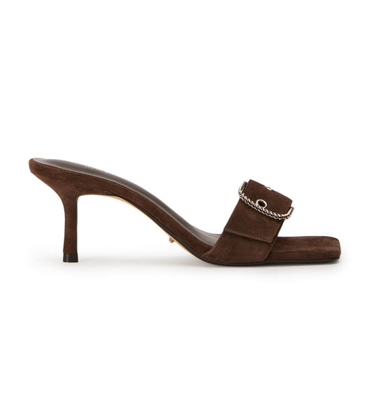 Tony Bianco Amy Espresso Suede 6.5cm Event Heels Chocolate | DMYVO95543