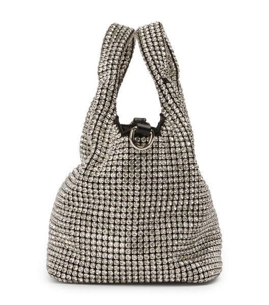 Tony Bianco Angie Clear Crystal Mini Handbags Accessories Silver | MYQCS11715