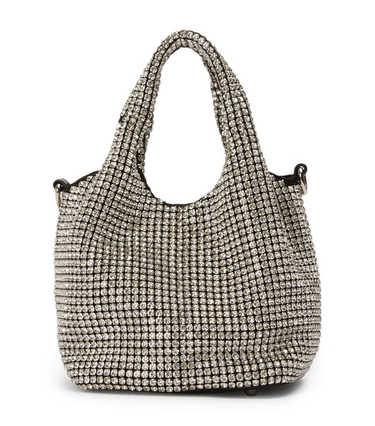 Tony Bianco Angie Clear Crystal Mini Handbags Accessories Silver | MYQCS11715