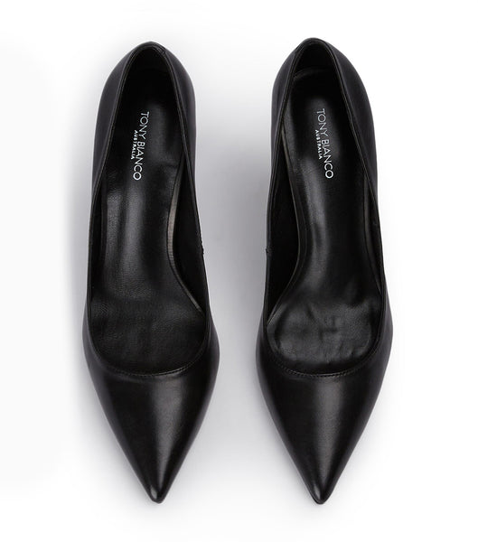 Tony Bianco Anja Black Como 10.5cm Court Shoes Black | MMYFT24583