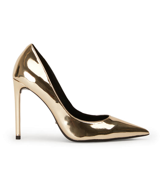 Tony Bianco Anja Gold Shine 10.5cm Court Shoes Gold | FMYUI80099