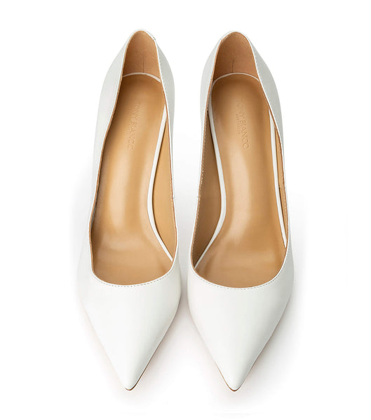 Tony Bianco Anja Milk Capretto 10.5cm Event Heels White | MYDYB47627