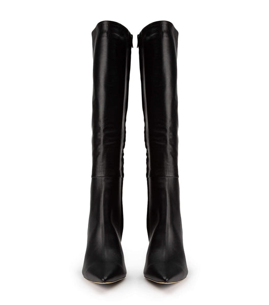 Tony Bianco Apollo Black Venice 10.5cm Heeled Boots Black | MYCIF57308