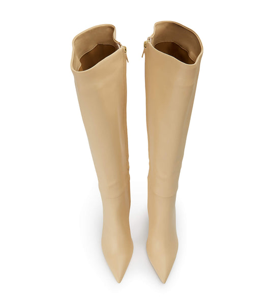 Tony Bianco Apollo Butter Nappa 10.5cm Knee High Boots Yellow | TMYPQ59889