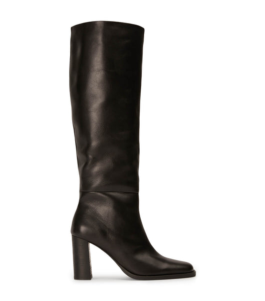 Tony Bianco Asher Black Como 8.5cm Heeled Boots Black | GMYEC27902