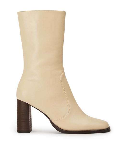 Tony Bianco Atlanta Ecru Venice 8.5cm Heeled Boots White | SMYNY10221