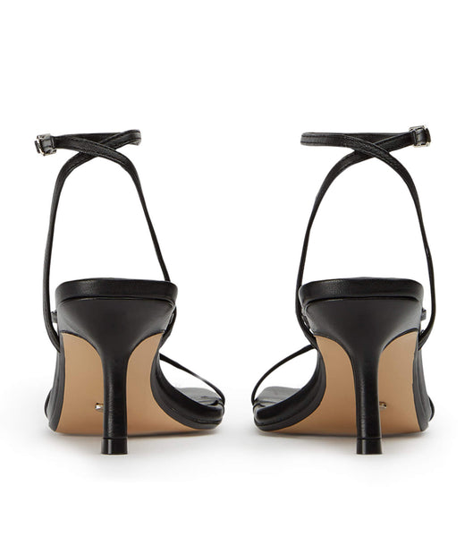 Tony Bianco Avi Black Nappa 6.5cm Strappy Heels Black | DMYKV49544