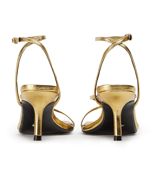 Tony Bianco Avi Gold Foil 6.5cm Stiletto Heels Gold | FMYUI53215