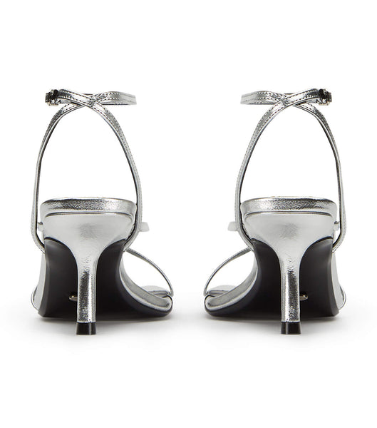 Tony Bianco Avi Silver Foil 6.5cm Bridal Heels Silver | MMYHR75711