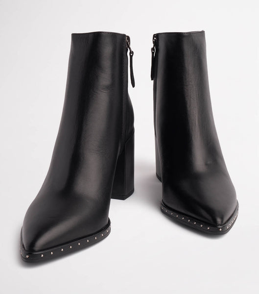 Tony Bianco Bailey Black Albany 8.5cm Heeled Boots Black | UMYND24538