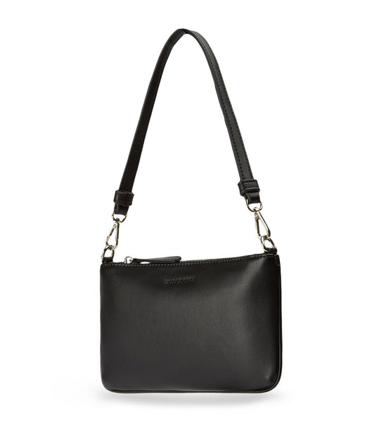 Tony Bianco Banjo Black Leather Shoulder Bag Accessories Black | EMYHC61013