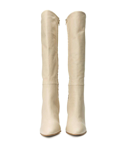 Tony Bianco Bellez Vanilla Venice 9.5cm Knee High Boots Light Yellow | MYICD77425