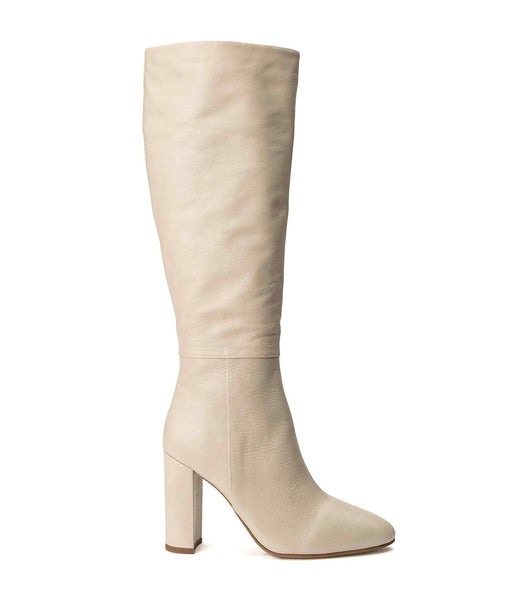 Tony Bianco Bellez Vanilla Venice 9.5cm Mid Calf Boots Light Yellow | PMYER95728