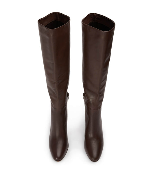 Tony Bianco Boss Choc Como 9.5cm Heeled Boots Chocolate | QMYUV99178