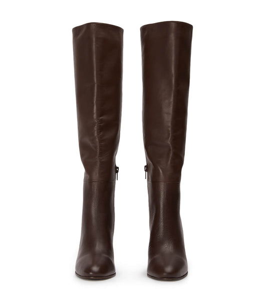 Tony Bianco Boss Choc Como 9.5cm Heeled Boots Chocolate | QMYUV99178