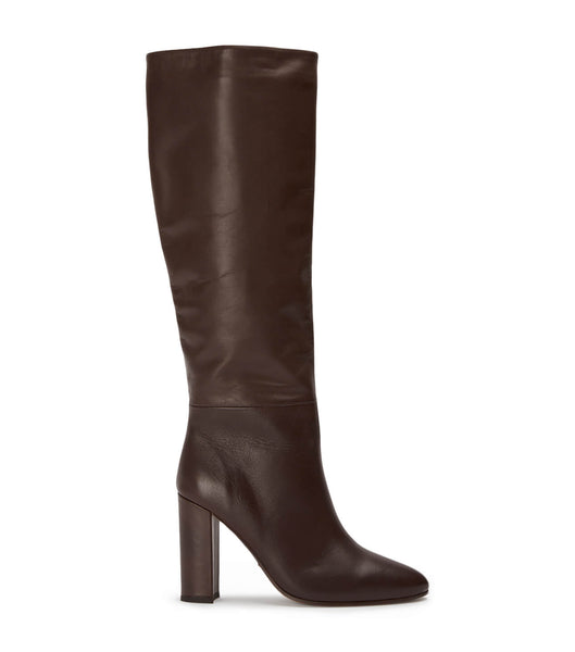 Tony Bianco Boss Choc Como 9.5cm Heeled Boots Chocolate | QMYUV99178