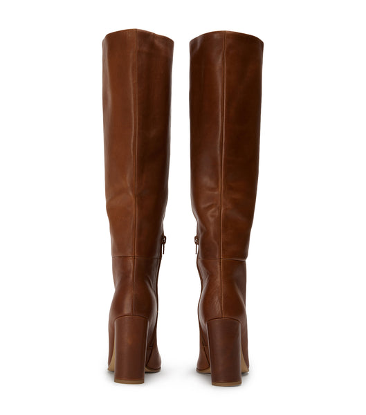 Tony Bianco Boss Cognac 9.5cm Heeled Boots Brown | MYEAH54616