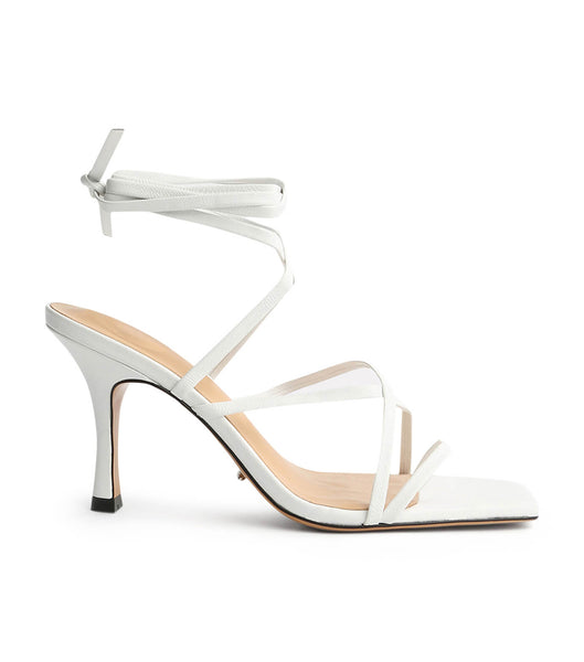 Tony Bianco Caden White Sheep Nappa 8.5cm Event Heels White | MYZPD84256