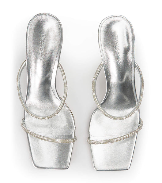 Tony Bianco Chase Silver Nappa Metallic 8.5cm Bridal Heels Silver / Metal | MYDYB34050