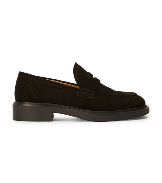 Tony Bianco Cherish Black Suede 4.5cm Loafers Black | PMYQX70645