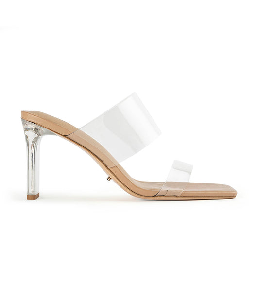 Tony Bianco Chicago Clear Vinylite/Skin Nappa 8.5cm Event Heels Skin Color | FMYHY22697