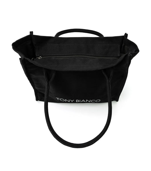 Tony Bianco Claire Black Tote Bag Accessories Black | MYJVR35182