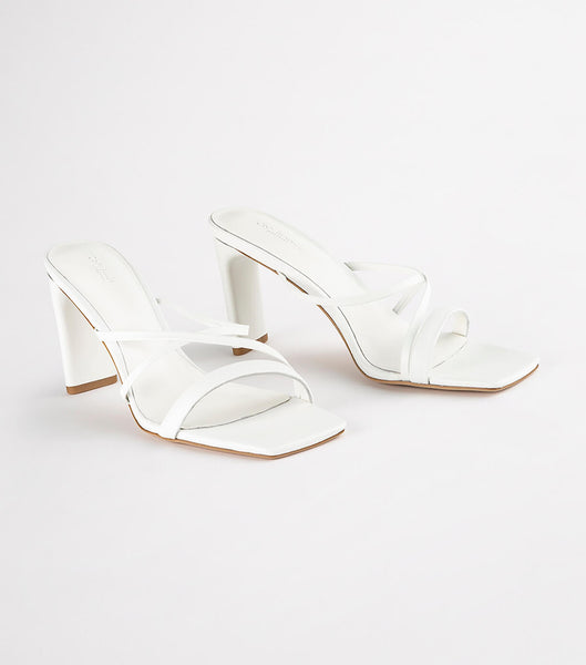 Tony Bianco Classic White Nappa 8.5cm Bridal Heels White | TMYPQ14610