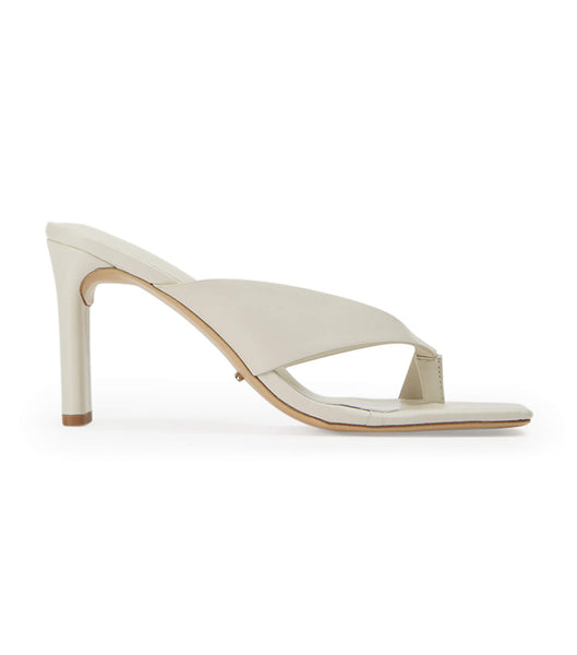 Tony Bianco Clover Dove Nappa 8.5cm Block Heels White | DMYKV92004