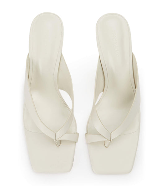 Tony Bianco Clover Dove Nappa 8.5cm Low Heels White | MYNZX39854