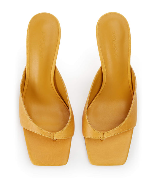 Tony Bianco Crystle Cantelope Antiq 8.5cm Low Heels Yellow | AMYDF13250