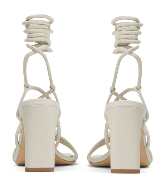 Tony Bianco Cyndi Dove Nappa 8.5cm Block Heels White | MMYHR24470