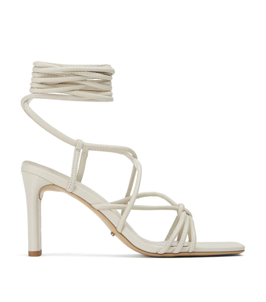 Tony Bianco Cyndi Dove Nappa 8.5cm Strappy Heels White | PMYER39382