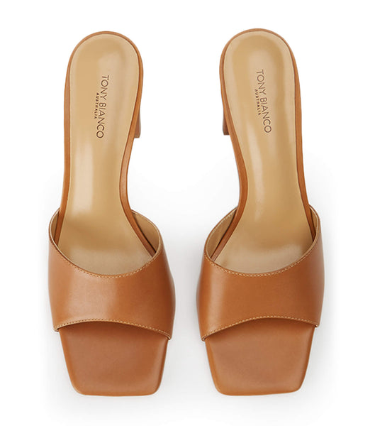 Tony Bianco Cyrus Tan Como 8.5cm Low Heels Brown | BMYSD94796