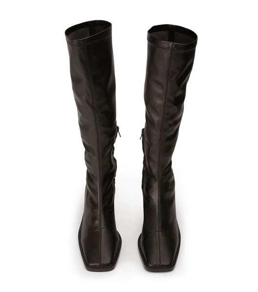 Tony Bianco Damon Black Venezia 7.5cm Knee High Boots Black | ZMYMJ82542