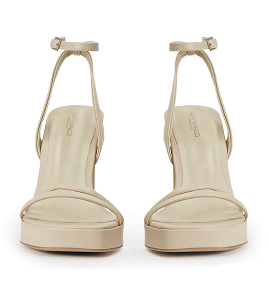 Tony Bianco Dandy Vanilla Capretto 11.5cm Platform Shoes White | MMYFT15537