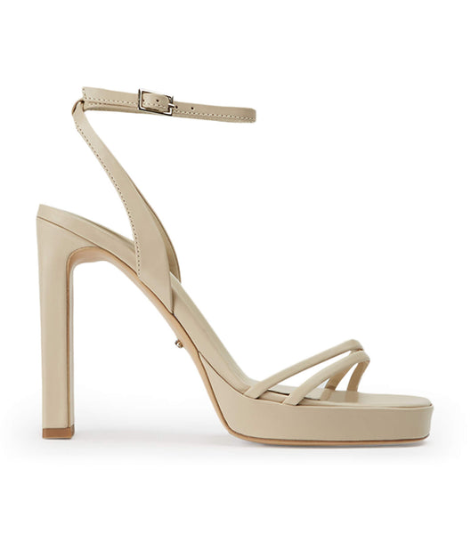 Tony Bianco Dandy Vanilla Capretto 11.5cm Strappy Heels Light Yellow | MYIIZ70478