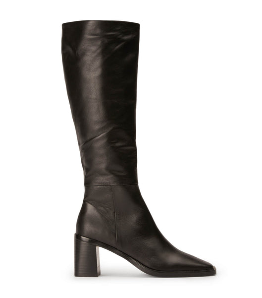 Tony Bianco Darby Black Venice 7.5cm Mid Calf Boots Black | MYJVR49172