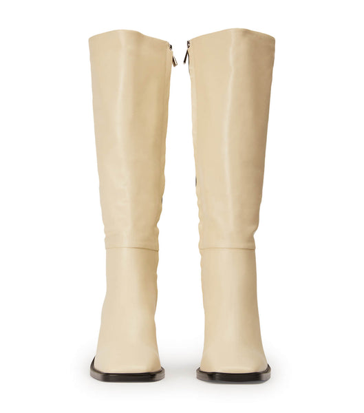 Tony Bianco Darby Ecru Venice 7.5cm Knee High Boots White | MYXBR57070