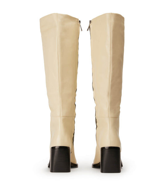 Tony Bianco Darby Ecru Venice 7.5cm Knee High Boots White | MYXBR57070