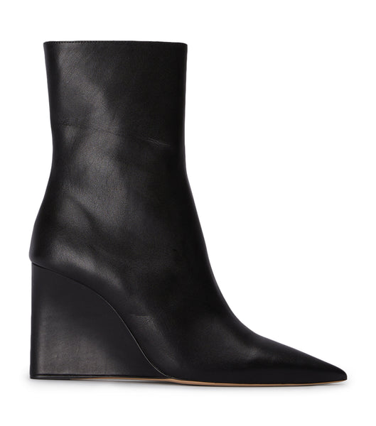 Tony Bianco Dasha Black Como 9.5cm Heeled Boots Black | MMYFT21746