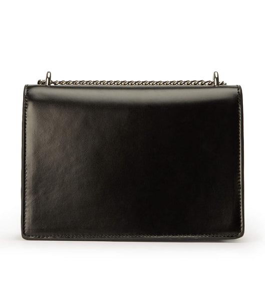 Tony Bianco Desire Black Leather Cross Body Bag Accessories Black | MMYHR23451