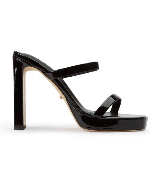 Tony Bianco Diane Black Patent 11.5cm Block Heels Black | EMYVG63481