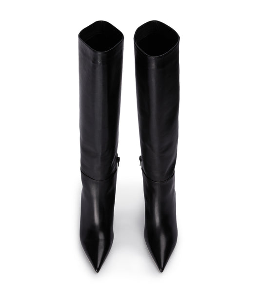 Tony Bianco Drake Black Como 9.5cm Heeled Boots Black | MYCIF18395