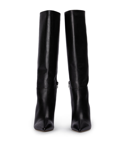 Tony Bianco Drake Black Como 9.5cm Heeled Boots Black | MYCIF18395