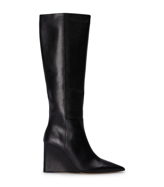 Tony Bianco Drake Black Como 9.5cm Heeled Boots Black | MYCIF18395