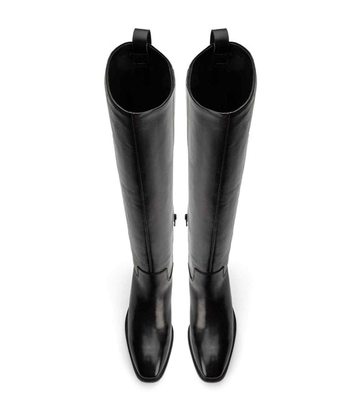 Tony Bianco Eleanor Black Como 4cm Knee High Boots Black | GMYEC35646