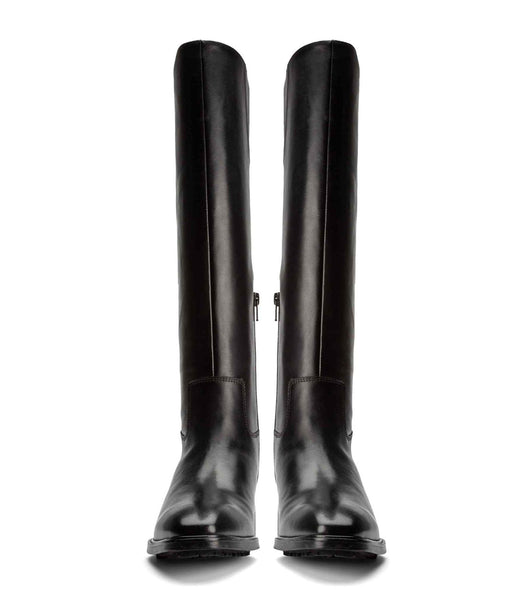 Tony Bianco Eleanor Black Como 4cm Knee High Boots Black | GMYEC35646